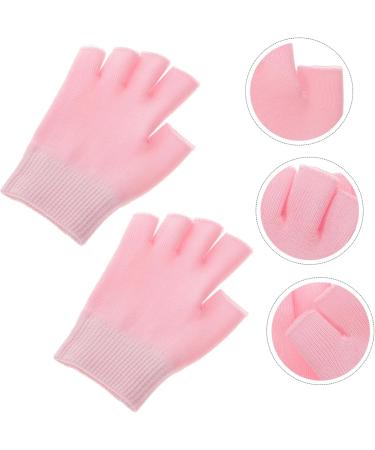 FRCOLOR 1 Pair Spa Glove Gel Hand Moisturizing Gloves Ear Piercing Kit Gel Gloves Gel Hand Gloves Eczema Gloves for Men Moisturizing Hand Gloves Fingerless Pink Man Hand Mask - Buy Online on GoSupps.com