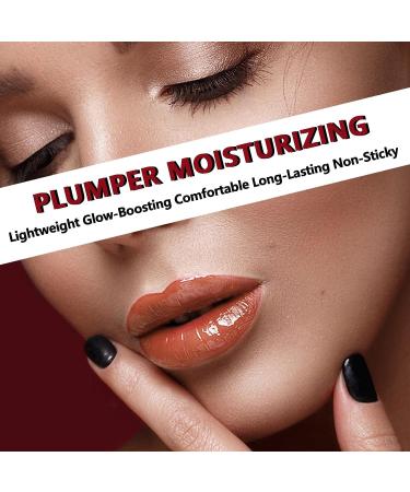 Hydrating Nude Glitter Lip Gloss - Plumping & Moisturizing | Long Lasting Liquid Lipstick by Glossier - Buy Online on GoSupps.com