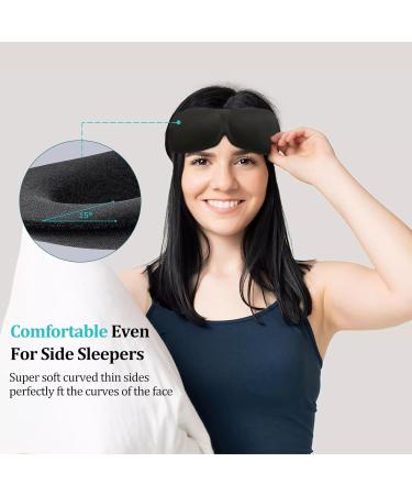 2 Pack 100% Blackout 3D Sleep Masks with Adjustable Strap - Perfect Eye Shade for Men & Women - Ultimate Comfort for Better Sleep - Buy Online on GoSupps.com