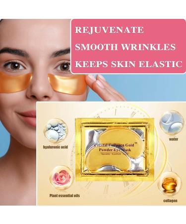 30 Pairs 24K Gold Under Eye Masks - Hydrating Eye Patches for Fine Lines Puffiness & Dark Circles - Collagen Gel Pads for Women - Buy Online on GoSupps.com