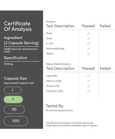 GABA Supplement (300 Capsules 1,000mg per Serving) Promotes Calm Relaxation and Supports Sleep (Vegan Safe Gluten Free Non-GMO)(Gamma Aminobutyric Acid) by Double Wood - Buy Online on GoSupps.com
