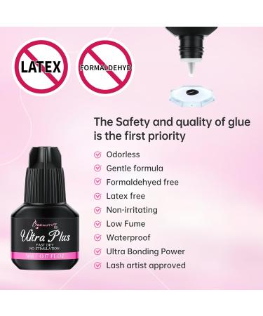 2024 Upgrade Versions Low Stimulation DIY Extension Eyelash Glue Black 5ml for Self-application 3-4 Second Drying Individual Lash Adhesive No Irritaiton for DIY Lash Extension - Buy Online on GoSupps.com