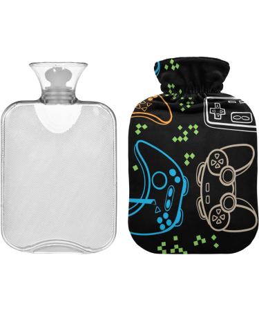 Hot Water Bottles with Cover - Joysticks Video Game Design for Pain Relief & Warmth | 2 Liter - Buy Online on GoSupps.com