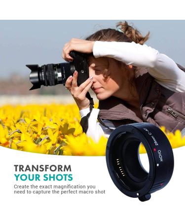 Movo AF 25mm Macro Extension Tube for Canon EOS DSLR Cameras - Auto Focus and Metering Passthrough - Buy Online on GoSupps.com