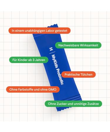 Health Labs Care Mykids Probiotic for Children - 30 Bags - Supports Antibiotic Therapy - 2 Billion Bacillus Subtilis - 30-Day Supply - Buy Online on GoSupps.com