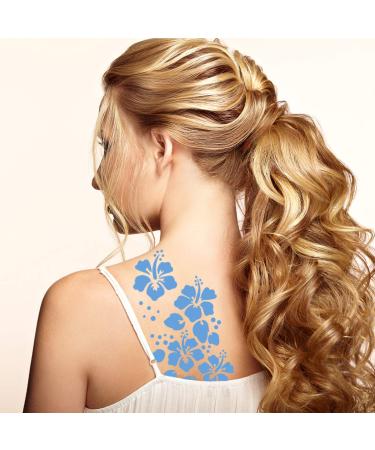 Minkissy Flower Tattoo Stencil Kit - 16 Sheets Temporary Body Art Templates for Women's Home Parties - Buy Online on GoSupps.com