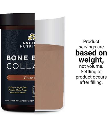 Dr. Axe Bone Broth Collagen Protein Chocolate 1.2 lb - Ancient Nutrition - Buy Online on GoSupps.com