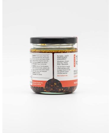 Crispy Chili Oil Handcrafted and Family-Made Infused with Ginger Onions and Unique Chinese Spices - Rich & Deep Flavor Quality Ingredients - No MSG Vegan and Gluten Free Very Spicy - Buy Online on GoSupps.com