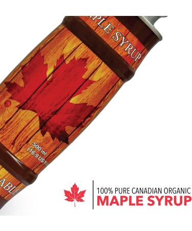 Pure Organic Canadian Maple Syrup (2 X 500ml Bottles.) All-Natural Grade-A Amber Rich Taste | Delicious Sweetness | No Preservatives Gluten Free Vegan Friendly - Buy Online on GoSupps.com