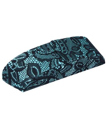 Slip case with chic lace cover and magnetic closure | DONNA in turquoise