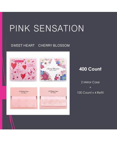 Cherry Blossom Face Oil Blotting Paper Sheets | Makeup Mirror | Oil Absorbing Sheets - International Shipping - Buy Online on GoSupps.com