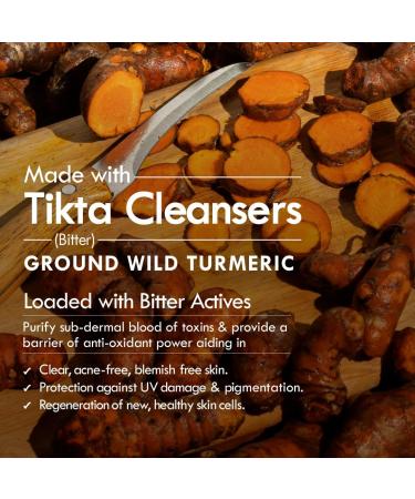 Nat Habit Ubtan Face Wash Fresh Daily Tikta For Men & Women Skin Brightening With Activated Wild Turmeric Suitable For All Skin Types Chemical & Sulphate Free 100g - Buy Online on GoSupps.com