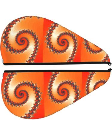 Hair Towel Wrap - Quick Drying Towel Turban with Button | Orange Rotating Hair Drying Towel - Buy Online on GoSupps.com