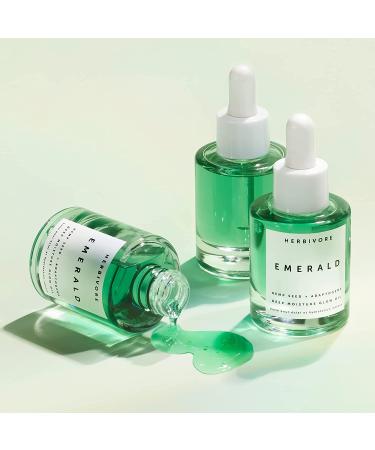 Herbivore Botanicals Emerald Deep Moisture Glow Oil - Adaptogen & Squalane Face Oil (1 fl oz) - Buy Online on GoSupps.com