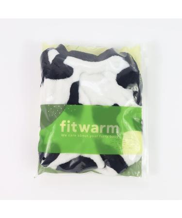 Fitwarm Adorable Milk Cows Velvet Dog Pajamas Coat Jumpsuit XL (Chest 21 Back 16) - Buy Online on GoSupps.com