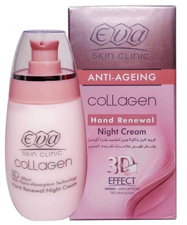 Eva Skin Collagen Night Cream To Restore The Softness Of The Hand With Smoother Radiance And Triple Corrective Effect (3.38 oz / 100 ml)