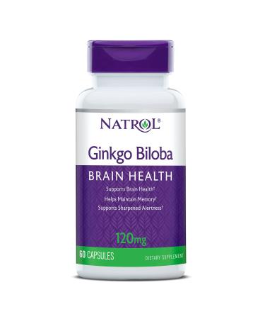 Natrol Ginkgo Biloba 120mg Capsules, 60 Count