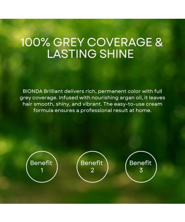 BIONDA Brilliant permanent hair color & coloring 224 milk chocolate 100 ml 100 gray hair coverage with argan oil nourishing oil formula intense color shine roots & full lengths - Buy Online on GoSupps.com