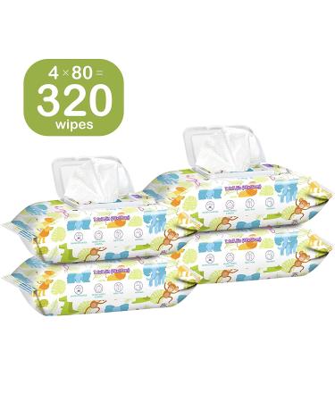 HAPPY BUM Sensitive Water Baby Diaper Wipes - Hypoallergenic, Unscented (320 Wipes) - Buy Online on GoSupps.com