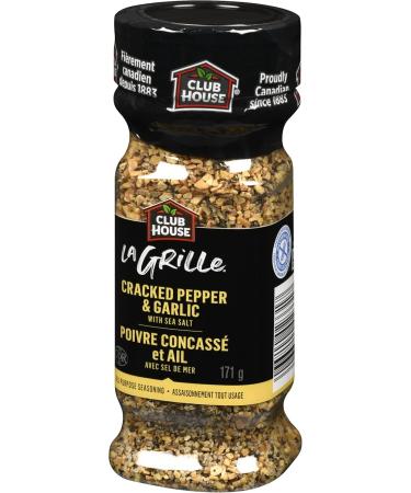 Club House La Grille Grilling Made Easy Cracked Pepper & Garlic with Sea Salt All Purpose Seasoning 171g - Buy Online on GoSupps.com