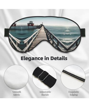 Buy SSIMOO Coastal Pier Soft Sleep Eye Mask - Female Breathable Travel Eye Patch for Relaxation - Perfect for Restful Sleep - Buy Online on GoSupps.com