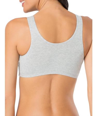 Fruit of the Loom Women's Tank Sports Bra - Mint Chip/White/Grey Heather - Buy Online on GoSupps.com