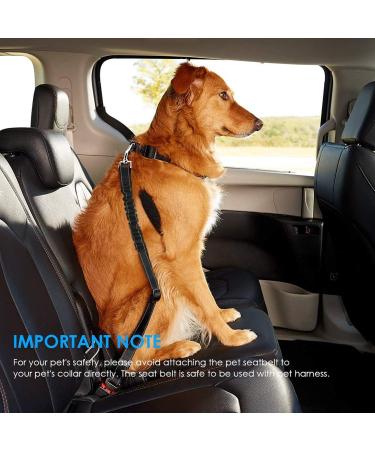 Maoxintek Dog Security Belt for Car | Adjustable 2PCs Elastic Seat Belt for Dogs & Cats | Safe Travel for All Dog Breeds - Buy Online on GoSupps.com