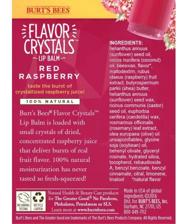 Burt's Bees 12 Piece Display Red Raspberry Lip Balm 0.15 Ounce - Natural Moisturizing Lip Care - Buy Online on GoSupps.com