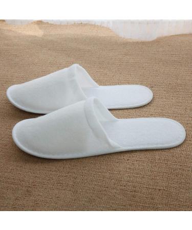 Shop Windyday 10 Pairs of Non-Slip Hotel Slippers - Unisex Terry Cloth Guest Footwear in Random Colors - Buy Online on GoSupps.com