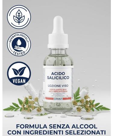SERININA Acide Salicylique Visage Peeling BHA S rum Exfoliant contre Imperfections Points Noirs et Pores Dilat s Lotion Visage - Buy Online on GoSupps.com