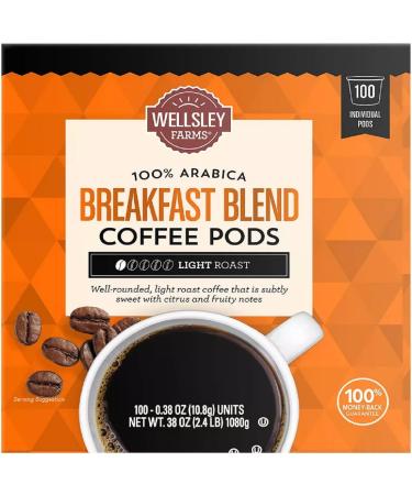 110 K-Cups 1.03kg. Box Kirkland Signature. Light Roast Breakfast Blend. For Use with All Keurig K-Cups Brewers. NEW From CANADA.