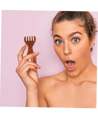 Fomiyes Wooden Wide Tooth Comb for Curly Hair | Women's Hair Care & Scalp Massager - Buy Online on GoSupps.com