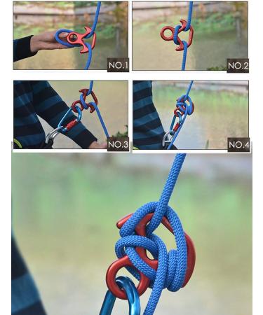 30KN Rescue Figure  8 Descender Large Bent-Ear Belaying and Rappelling Gear Belay Device Climbing for Rock Climbing Peak Rescue Aluminum-Magnesium Alloy Red - Buy Online on GoSupps.com