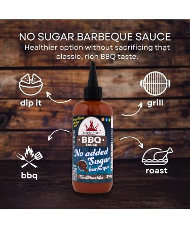 Sauce Barbecue Poppamies sans Sucre Ajout Faible en Glucides Saveur Fum e et Intense sans Gluten sans Lactose V g talienne 310g Smoky Intense - Buy Online on GoSupps.com