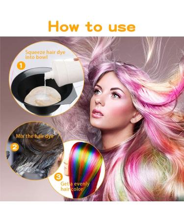 Hair Dye Kit 16 Pcs Hair Dye Coloring DIY Beauty Salon Tools Set Hairdressing Accessories Brush Comb Disposable Shawl and Highlighting Cap Ear Cover Hair Clips Hair Tinting Bowl Gloves for Women - Buy Online on GoSupps.com