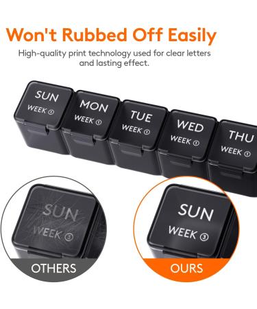 Buy Lifewit 28-Day Pill Organizer | Large Compartments for Vitamins & Supplements Best Monthly Medicine Organizer - Buy Online on GoSupps.com