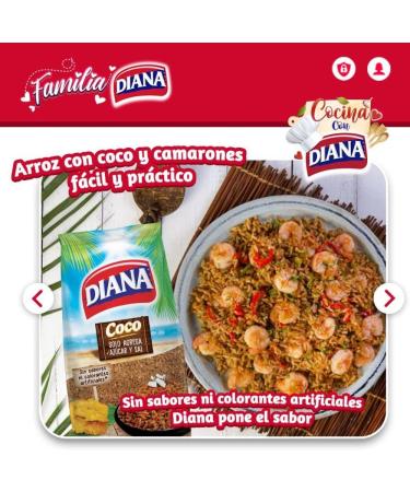 Arroz de Coco Diana (3 Pack) coconut rice flavored rice no artificial flavors or colors colombian food - Buy Online on GoSupps.com