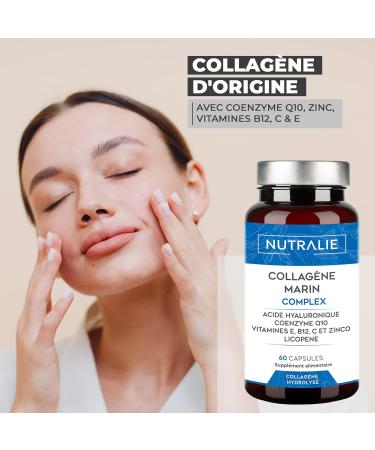 Pure Hydrolyzed Marine Collagen - Hyaluronic Acid Q10 Vit C E - Skin Joints - PRICE 2023 - Hydrolyzed Marine Collagen Peptide Type I - 60 Capsules Marine Collagen Nutralie - Buy Online on GoSupps.com