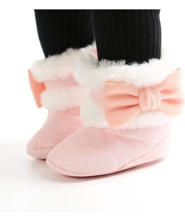RVROVIC Baby Plush Winter Snow Boots - Pink, 0-6 Months - Buy Online on GoSupps.com