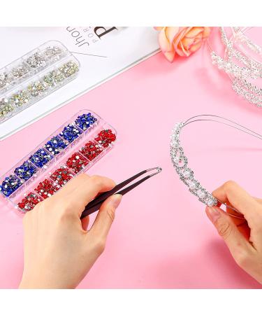 4488 Pcs Nail Art Rhinestones - Crystal Flatback Gems with Tweezers | DIY Decoration for Nails, Clothes, Shoes & Bags - Buy Online on GoSupps.com