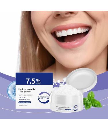  GARWAR 2 x 2025 Microcrystalline Hydroxyapatite Powder 7.5% Hydroxyapatite Toothpastes Nano Hydroxyapatite Toothpaste Teeth Restoration Mineral Powder Deep Cleaning Care Tooth Powder - Buy Online on GoSupps.com