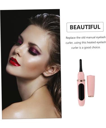 Didiseaon 1 Set Eyelash Curler Lash Electric Curler Eyelash Curling Tool Vintage Newspaper Mini Top Hat Headband Eyelash Tool Heated Lash Electric Heating Pink Curling Iron Abs - Buy Online on GoSupps.com