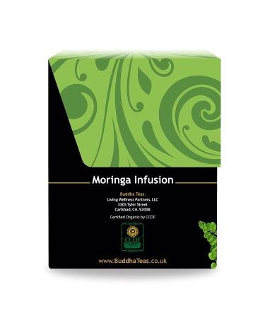 Buddha Teas Organic Moringa Tea - USDA Organic, OU Kosher, 18 Bleach-Free Bags - Buy Online on GoSupps.com