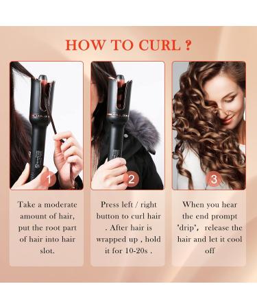 Buy Ceramic Ionic 1-Inch Auto-Rotating Hair Curling Wand - Anti-Stuck Technology - International Shipping Available - Buy Online on GoSupps.com