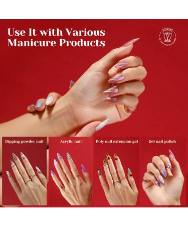 Rosalind Almond Nail Tips - 264pcs Clear Gel Full Cover for Nail Art | Medium Soft Tips | 12 Sizes Included - Buy Online on GoSupps.com