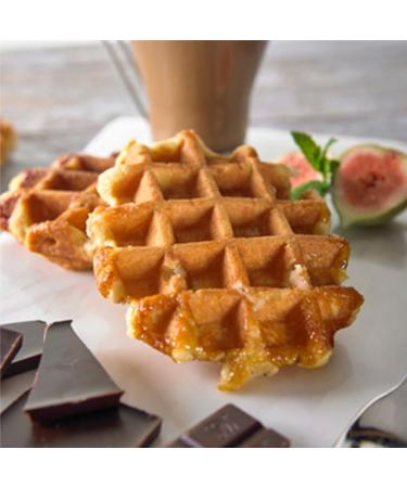 Vegan Belgian Waffle 20x90g ready to add your choice of topping. Ready to eat. Resturant Quality - Buy Online on GoSupps.com