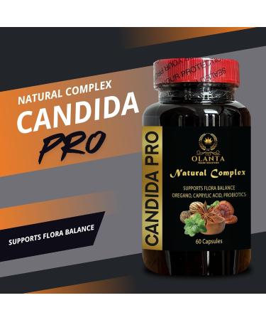 OLANTA TRADE SOLUTION Candida PRO Complex - Wormwood Capsules Candida Cleanse Extra Strength Fresh White Oregano Leaf Arabinogalactan - 2 Bottles 120 Capsules - Buy Online on GoSupps.com