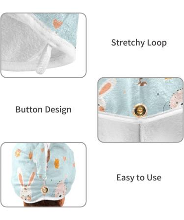 Buy Cute Cartoon Animal Hair Towels 2 Pack Super Absorbent Quick Dry Hair Turbans for Women & Girls - Buy Online on GoSupps.com