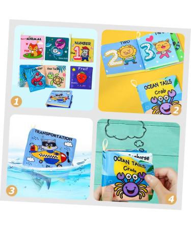 Abaodam 6-Piece Early Education Fabric Books for Kids - Portable Vegetable Recognition Learning Toys - Interactive Children's Educational Books - Buy Online on GoSupps.com