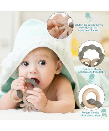 Utensilsto Baby Bite Ring - 2-Piece Dental Aid for Teething | Safe Teething Toys for Boys & Girls (6 Months+) - Buy Online on GoSupps.com